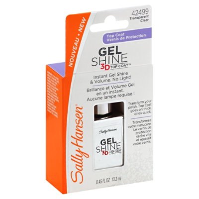 Sally Hansen Gel Shine Top Coat 3d - .45 Fl. Oz.