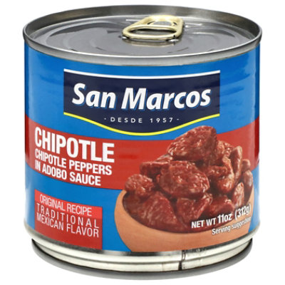 San Marcos Peppers Chilpotle In Adobo Sauce Can - 11 Oz