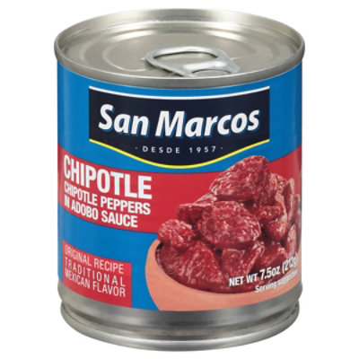 San Marcos Peppers Chilpotle In Adobo Sauce Can - 7.5 Oz