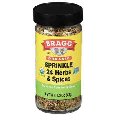 Bragg Organic Sprinkle 24 Herbs and Spices Seasoning 42g ( แบรกก์ สมุนไพร 24  ชนิด)