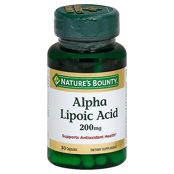 Natures Bounty Alpha Lipoic Acid 200mg - 30 Count