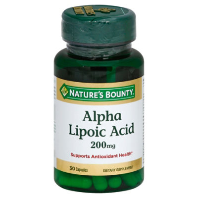 Natures Bounty Alpha Lipoic Acid 200mg - 30 Count