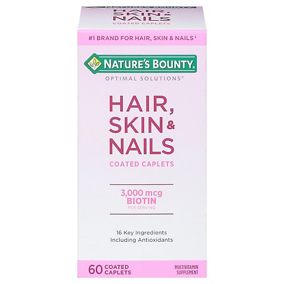 Natures Bounty Skin Hair Nails Supplemnt - 60 Count - Safeway