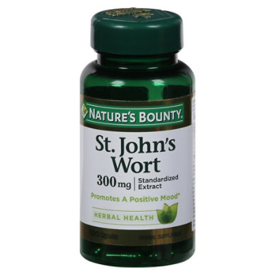 Natures Bounty St. Johns Wort Caps 300 Mg - 100 Count - Image 2