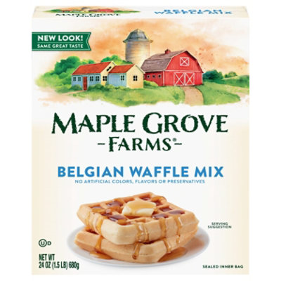 Maple Grove Farms Belgian Waffle Mix - 24 Oz - Image 2