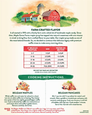 Maple Grove Farms Belgian Waffle Mix - 24 Oz - Image 6