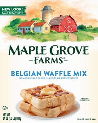 Maple Grove Farms Belgian Waffle Mix - 24 Oz - Image 1