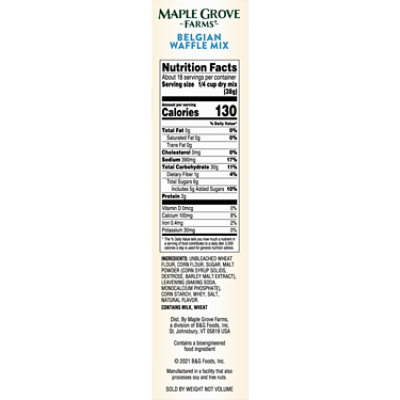 Maple Grove Farms Belgian Waffle Mix - 24 Oz - Image 3