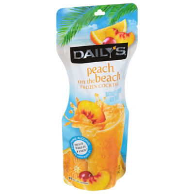 Daily's Peach On The Beach Frozen Cocktail Drink Pouch - 10 Fl. Oz. - Image 4