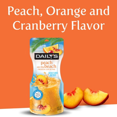 Daily's Peach On The Beach Frozen Cocktail Drink Pouch - 10 Fl. Oz. - Image 5