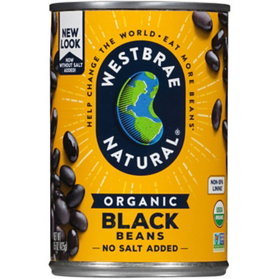 Westbrae Natural Organic Beans Black Low Sodium - 15 Oz
