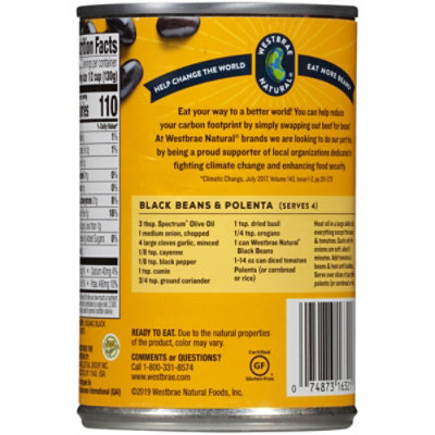 Westbrae Natural Organic Beans Black Low Sodium - 15 Oz - Image 5