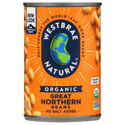 Westbrae Natural Organic Beans Great Northern Low Sodium - 15 Oz - Image 1
