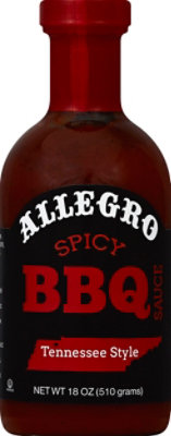 Allegro Tennessee Style Spicy Sauce BBQ - 18 Oz - Image 1