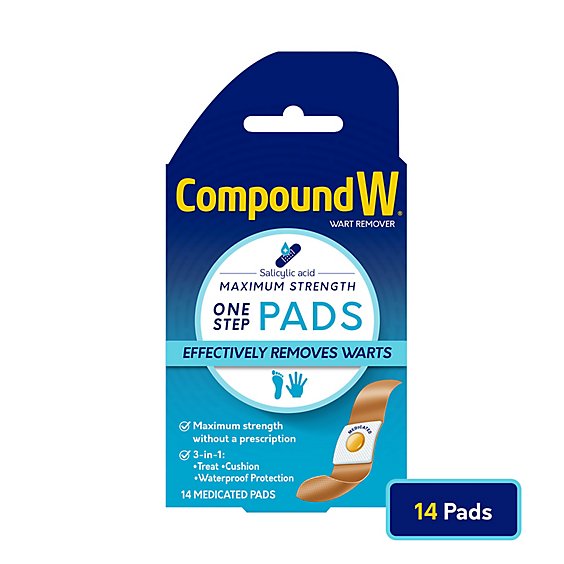 Compound W One Step Warts Remover - 14 Count