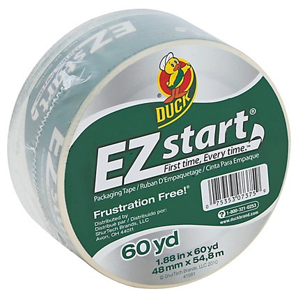 3 Inch Core Clear 307366 1.88 Inches x 30 Yards Duck Brand EZ Start Packaging Tape 