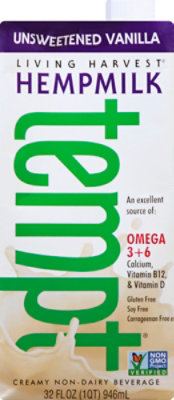 Hemp Milk Vanilla Unsweetned - 32 Fl. Oz. - Image 2