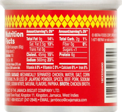 Excelsior Vienna Sausages Hot & Spicy - 4.6 Oz - Image 2