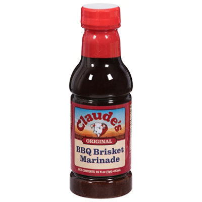 Claudes Marinade Sauce Barbeque Brisket 16 Fl. Oz. tomthumb