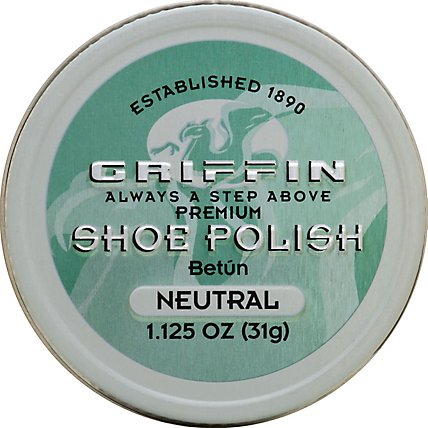 Griffin Shoe Polish Premium Neutral - 1.125 Oz - Image 1