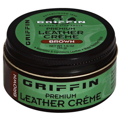 Griffin Leather Cream Self Shine Brown - 1.75 Fl. Oz. - Image 1