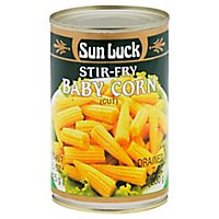 Sunluck Stir-Fry Baby Corn - 15 Oz - Image 1