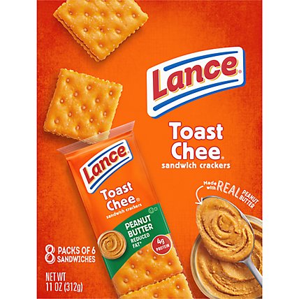 Lance Toast Chee Crackers Peanut Butter 8 Count - 11 Oz. - Image 7