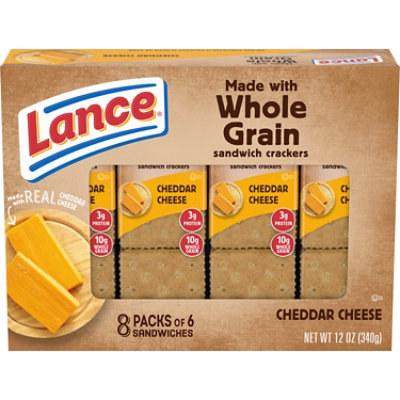 Lance Baked with Whole Grain Cheddar Cheese Sandwich Crackers - 8 Ct - 1.5 Oz - Image 1