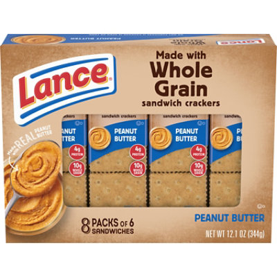 Lance Baked with Whole Grain Peanut Butter Sandwich Crackers - 8 Ct - 1.5 Oz - Image 1