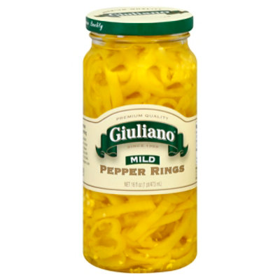 Giuliano Pepper Rings Mild - 16 Fl. Oz.