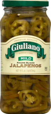 Giuliano Jalapenos Nacho Sliced Mild - 16 Fl. Oz. - Image 2