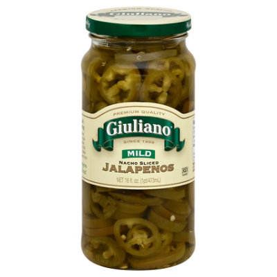 Giuliano Jalapenos Nacho Sliced Mild - 16 Fl. Oz. - Image 1