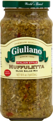 Giuliano Olive Salad Mix Muffuletta Italian Style - 16 Fl. Oz. - Image 2