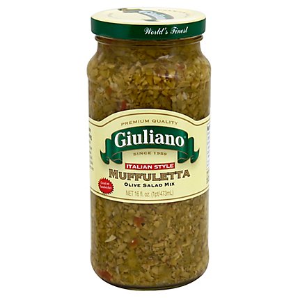 Giuliano Olive Salad Mix Muffuletta Italian Style - 16 Fl. Oz. - Image 1