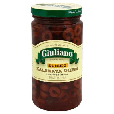 Giuliano Olives Kalamata Sliced - 7 Oz - Image 1