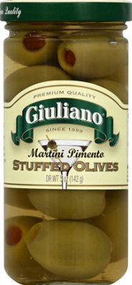 Giuliano Olives Stuffed Martini Pimento - 5 Oz - Image 1