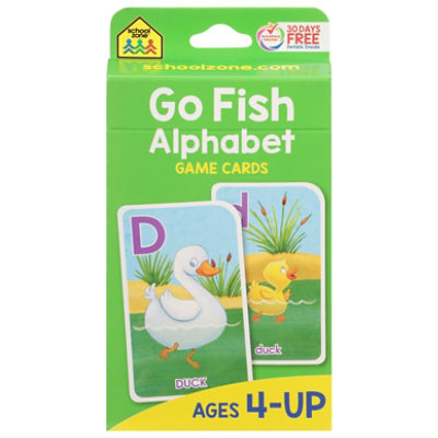 School Zone Publishing Game Cards Go Fish Alphabet - Each - Image 2