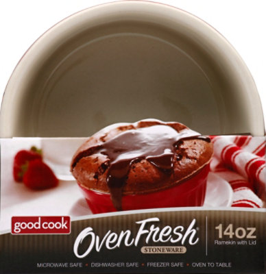 Good Cook Oven Fresh Ceramic Ramekin With Lid - Each - safeway