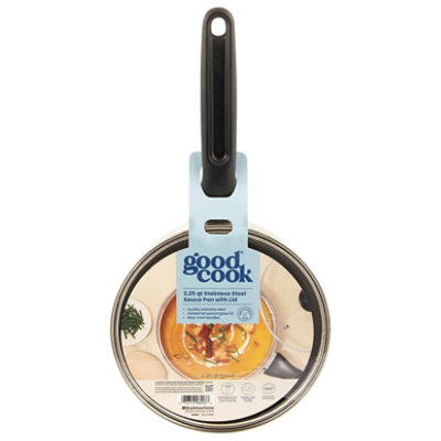 Good Cook Stainless Sauce Pan 2 Qt - Each - Image 2