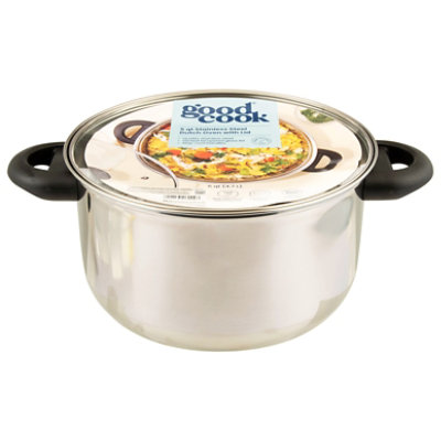 Good Cook Dutch Oven With Lid Stainless Steel 5 Quart - Each - Image 2