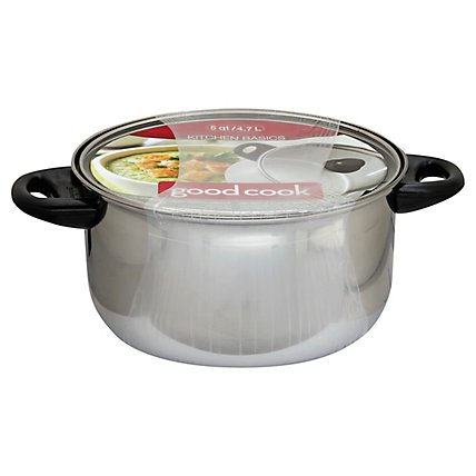 Good Cook Dutch Oven With Lid Stainless Steel 5 Quart - Each - Image 1