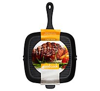 GoodCook Cast Iron Sq Griddle - Each