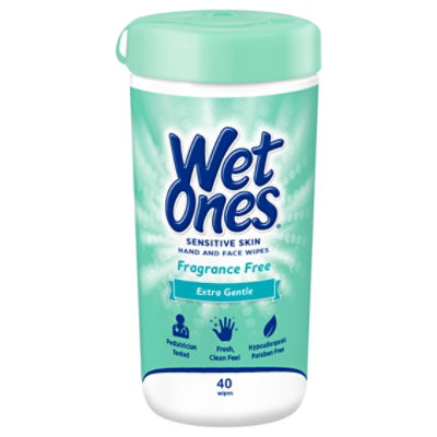 Wet Ones Hand Wipes Sensitive Skin Extra Gentle - 40 Count - Image 1
