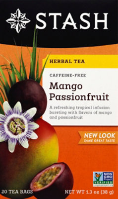Stash Herbal Tea Caffeine Free Mango Passionfruit - 20 Count - Image 1