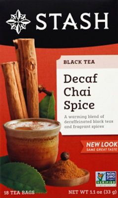 Stash Decaf Tea Chai Spice - 18 Count - Image 1
