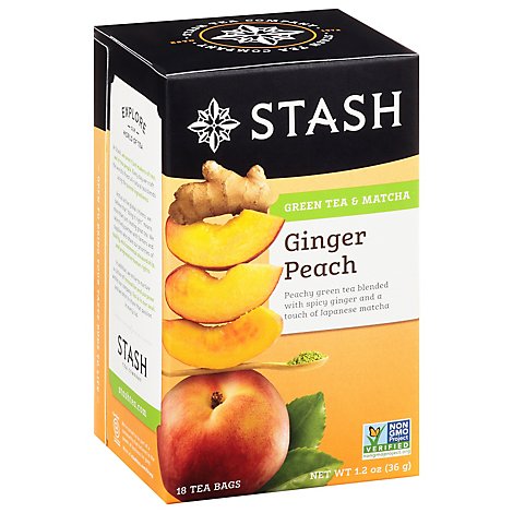 Stash Green Tea Ginger Peach - 18 Count