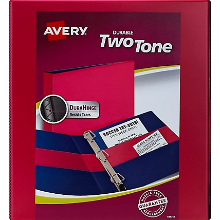 Avery Binder Two Tone Astd 1in - Each - Image 2
