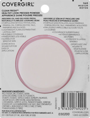 Covergirl Clean Fresh Pressed Powder Medium 160 20Iv - 0.35 Oz - Image 5