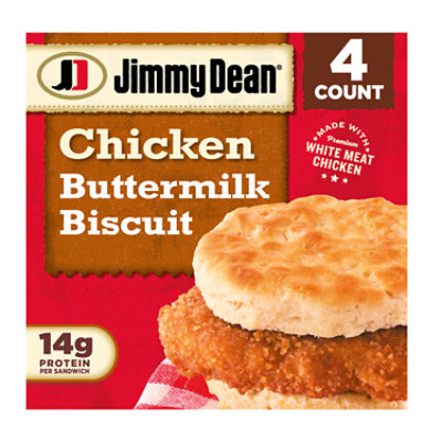 Jimmy Dean Southern Style Chicken Biscuit Sandwiches 4 Count - 16 Oz - Image 1