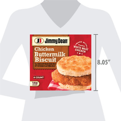 Jimmy Dean Southern Style Chicken Biscuit Sandwiches 4 Count - 16 Oz - Image 5